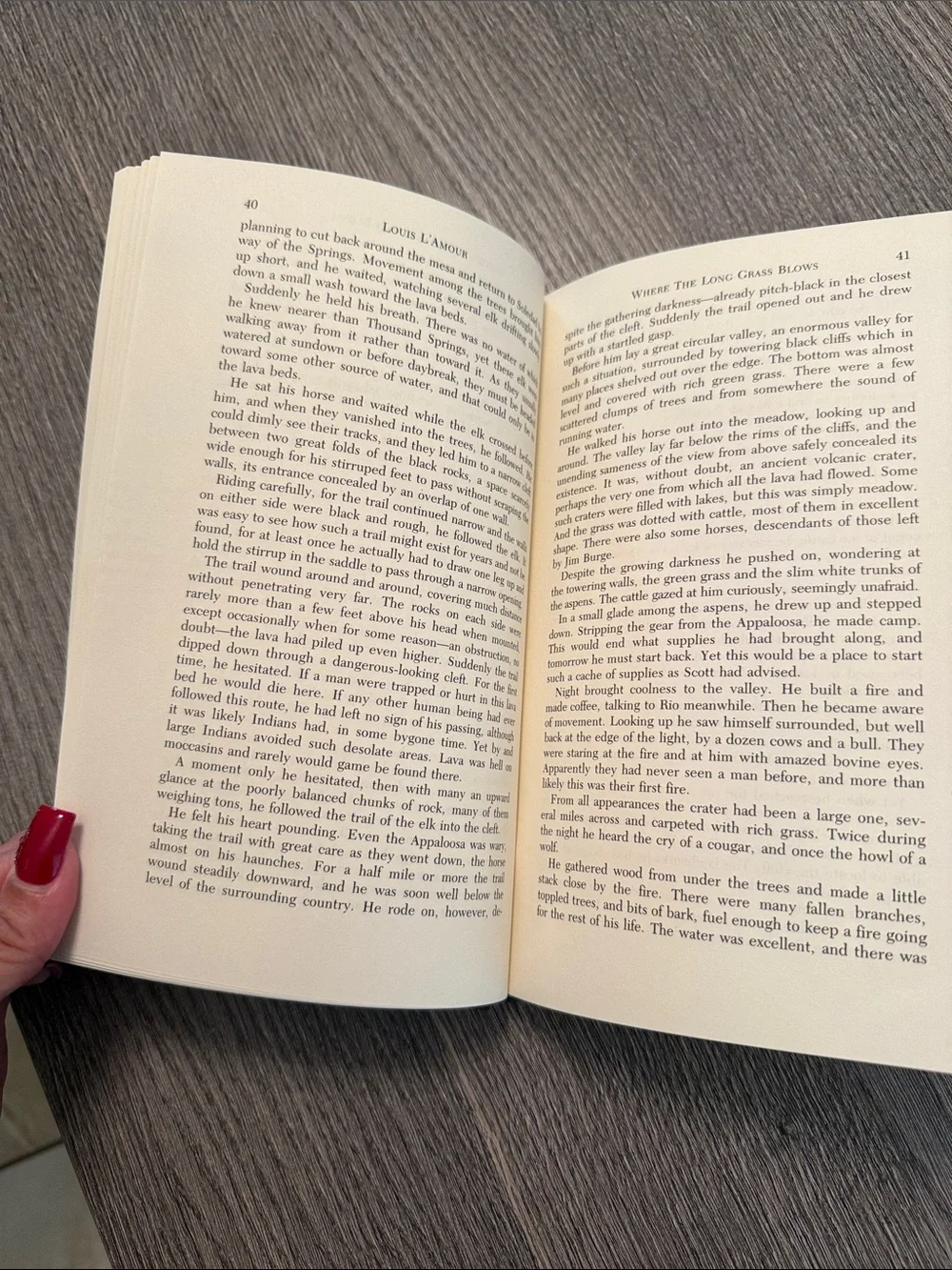 Where The Long Grass Blows - Louis L’Amour Book
